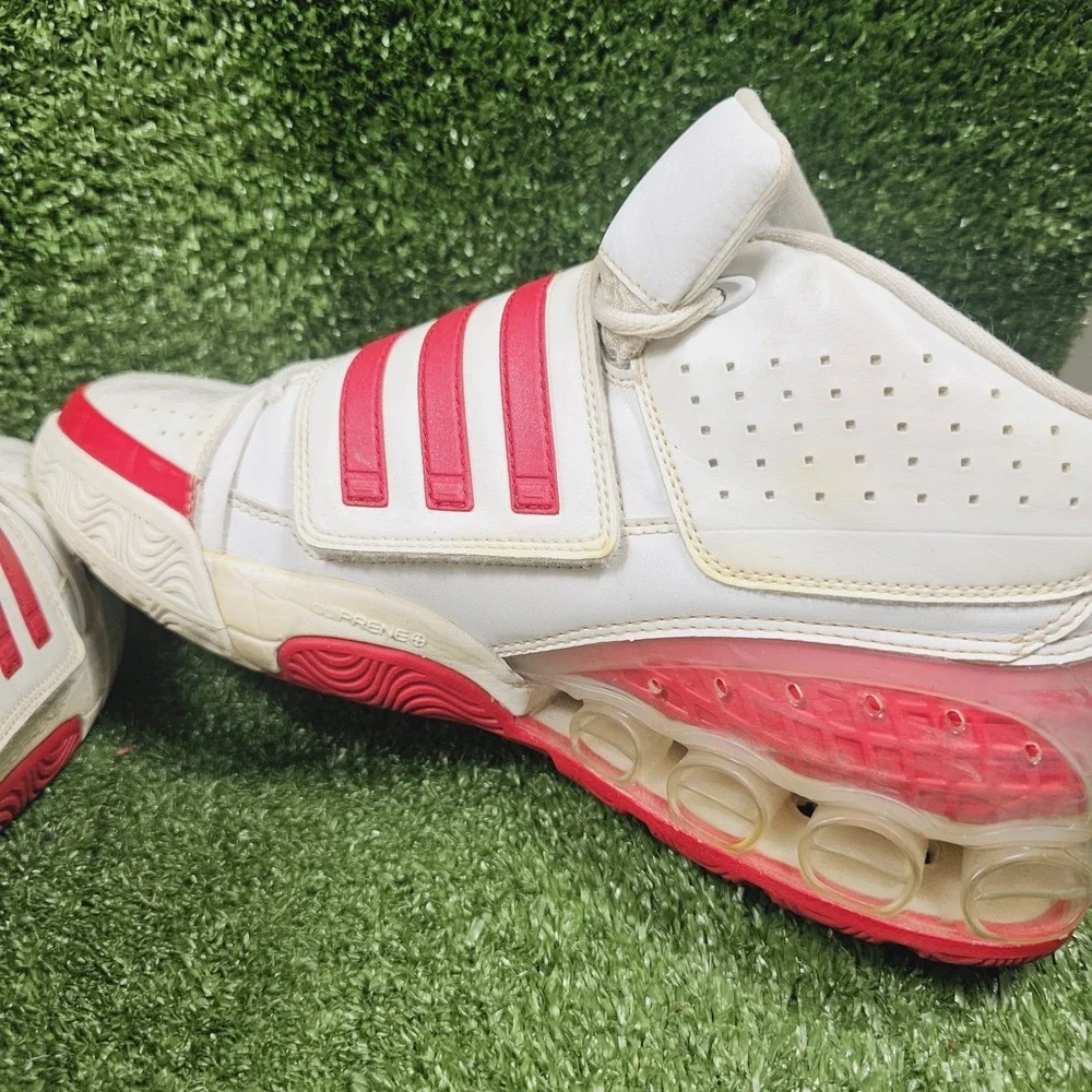 Adidas TS Bounce Commander Team White Red Athletic Basketball Sneakers Mens 11.5